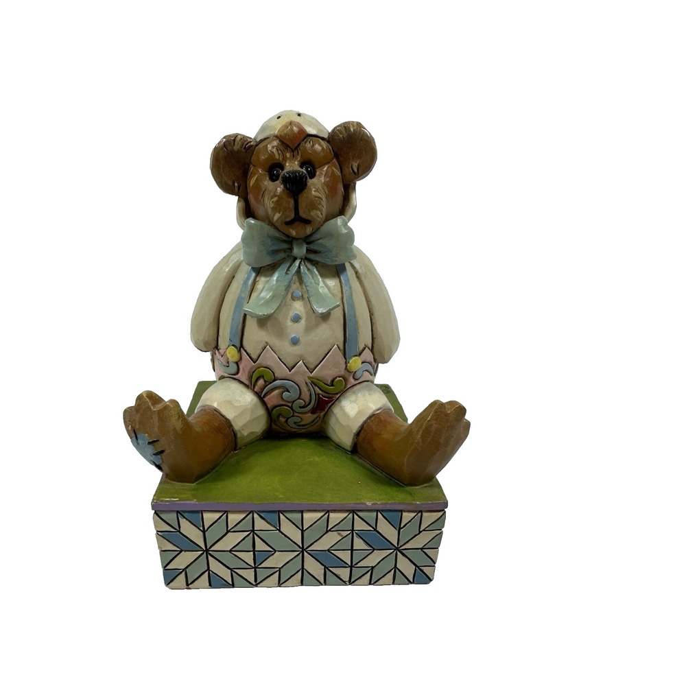 Jim Shore Easter Bearstone Alton Chicksley Bear In Egg Costume Enesco Figurine